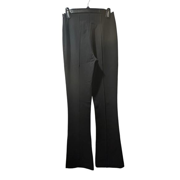 L'Academie Los Angeles Women High Waist Pintuck Stretchy Flare Leg Pants Black S - Picture 3 of 3